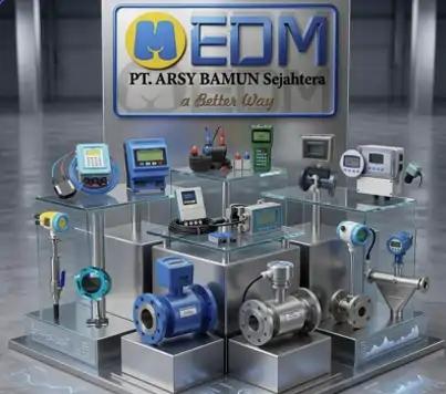 Rangkaian flow meter dan instrumen EDM